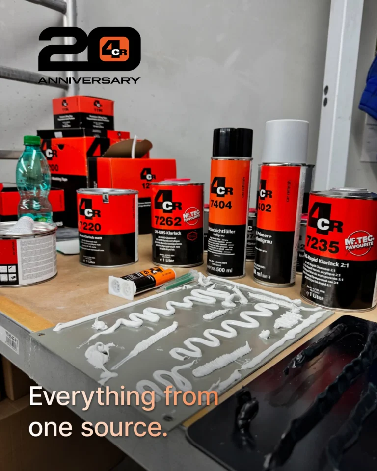 Individual products are often not enough: because of that we study, develop, and test ours as a complete system to ensure seamless integration at every stage of the painting process. From abrasives to clear coats, every component is designed to work in harmony, optimizing workflow and raising quality standards.

𝐄𝐯𝐞𝐫𝐲𝐭𝐡𝐢𝐧𝐠 𝐟𝐫𝐨𝐦 𝐎𝐧𝐞 𝐇𝐚𝐧𝐝 means using every tool to get better performance, more efficiency, and flawless finishes.