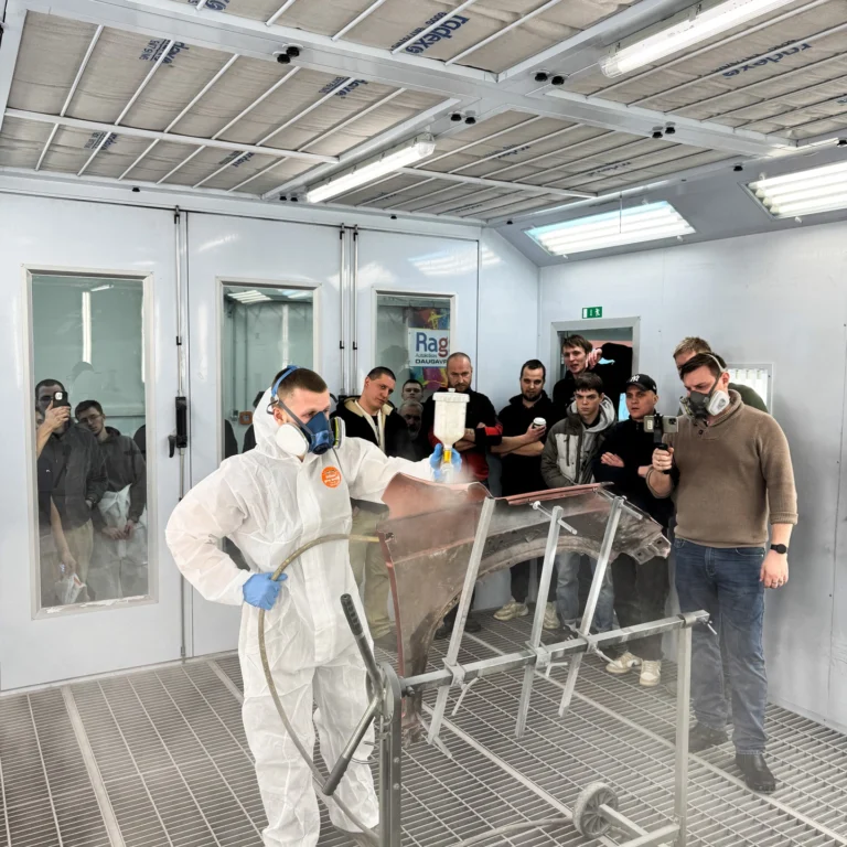 Inspiring to meet the next generation of refinish professionals! 🙌
We had the pleasure of running a theory + live demo session at Latgales Industriālais tehnikums in Latvia together with @rags_daugavpils - and it reached even more students via live stream.
Thanks for having us! 

#4CR #whatelse #Education #Latvia
